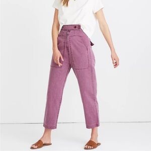 NWOT Caron Callahan Emi High-Waisted Pants in Orchid Purple